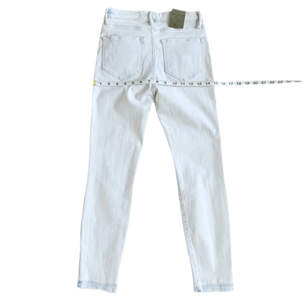 ALLSAINTS Grace Released-Hem Cropped Skinny Jeans in Bleach Indigo! - Picture 7 of 8